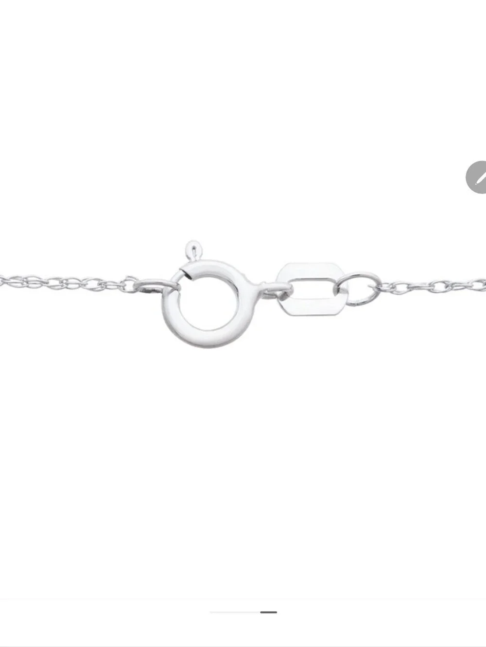 Sterling Silver Triple Heart Pendant Necklace - White